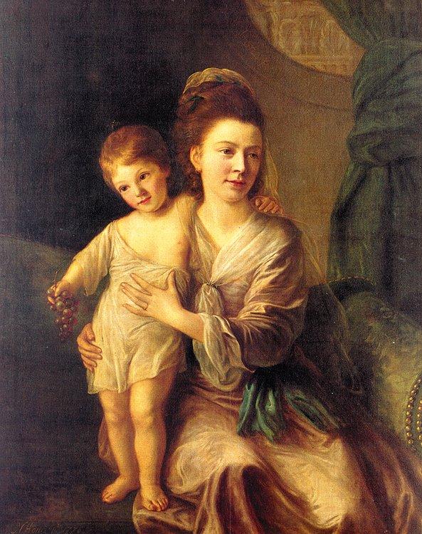 Nathaniel Hone Anne Gardiner with her Eldest Son, Kirkman oil painting picture
